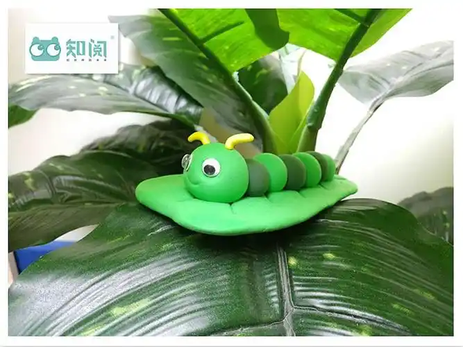 【晨禾故事会手工课1期】《好饿的毛毛虫》,延伸手工:超轻粘土毛毛虫