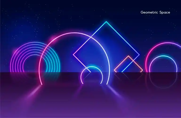 9款潮流蒸汽波光效射线背景ai矢量设计素材steamwavevectorbackground