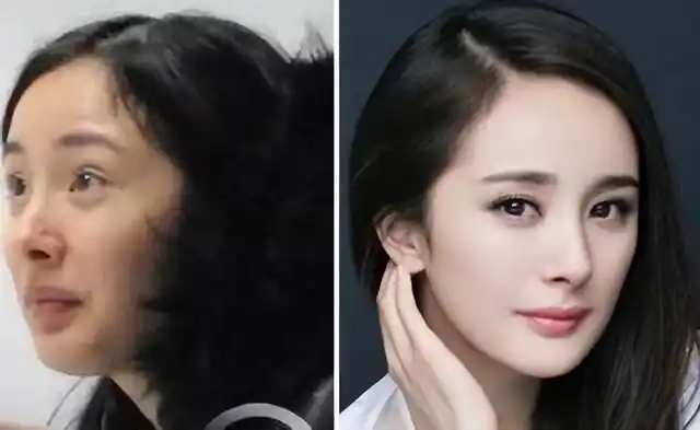 化妆前后的差距肯定有,毕竟明星化完妆与素颜的