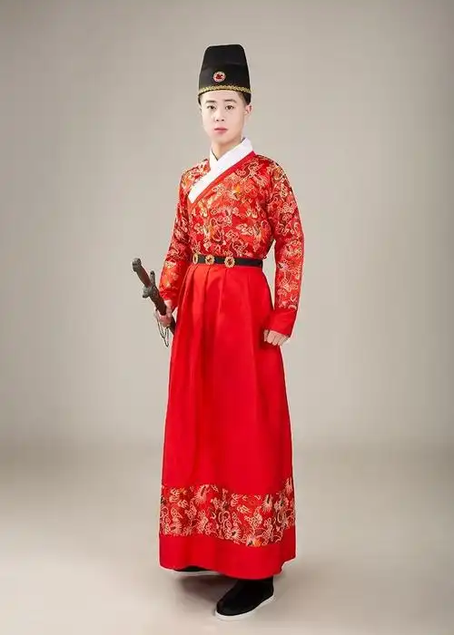 古风结婚礼服新郎敬酒服秀禾服男明朝锦衣卫衣服男飞鱼服长款四大名捕