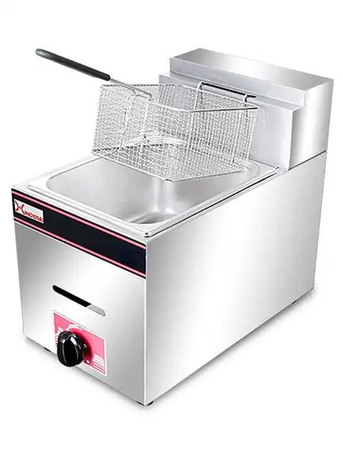 燃气炸炉商用油炸锅煤气油炸炉商用煤气炸锅炸薯条机薯塔机小吃机