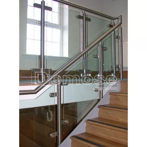 钢化玻璃楼梯护栏 不锈钢 室内栏杆扶手 别墅钢化玻璃扶手 楼道
