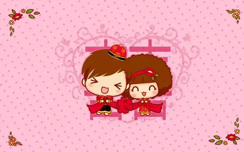 摩丝摩丝甜蜜浪漫卡通图片电脑壁纸