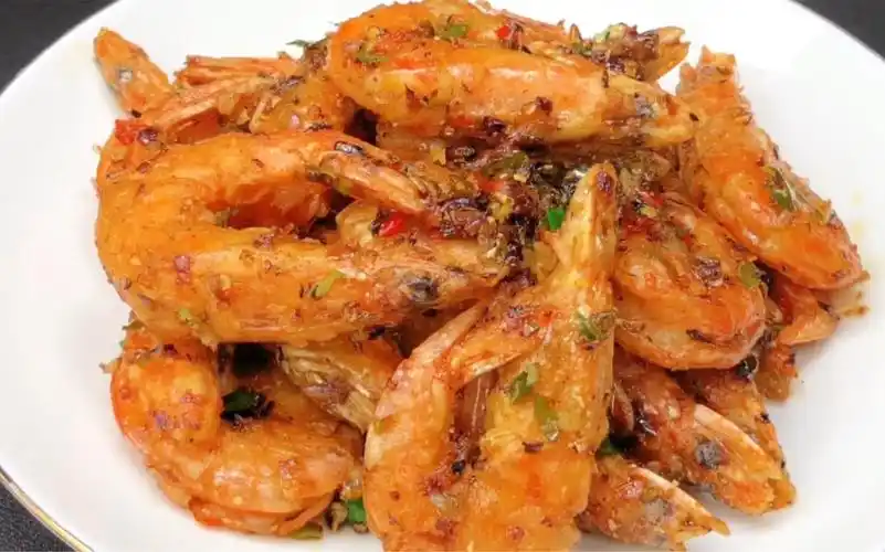 椒盐大虾的家庭版做法,外壳酥脆虾肉q弹