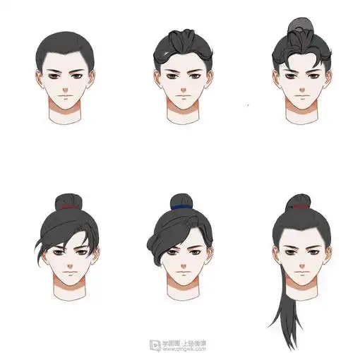 古风男性的发型设计