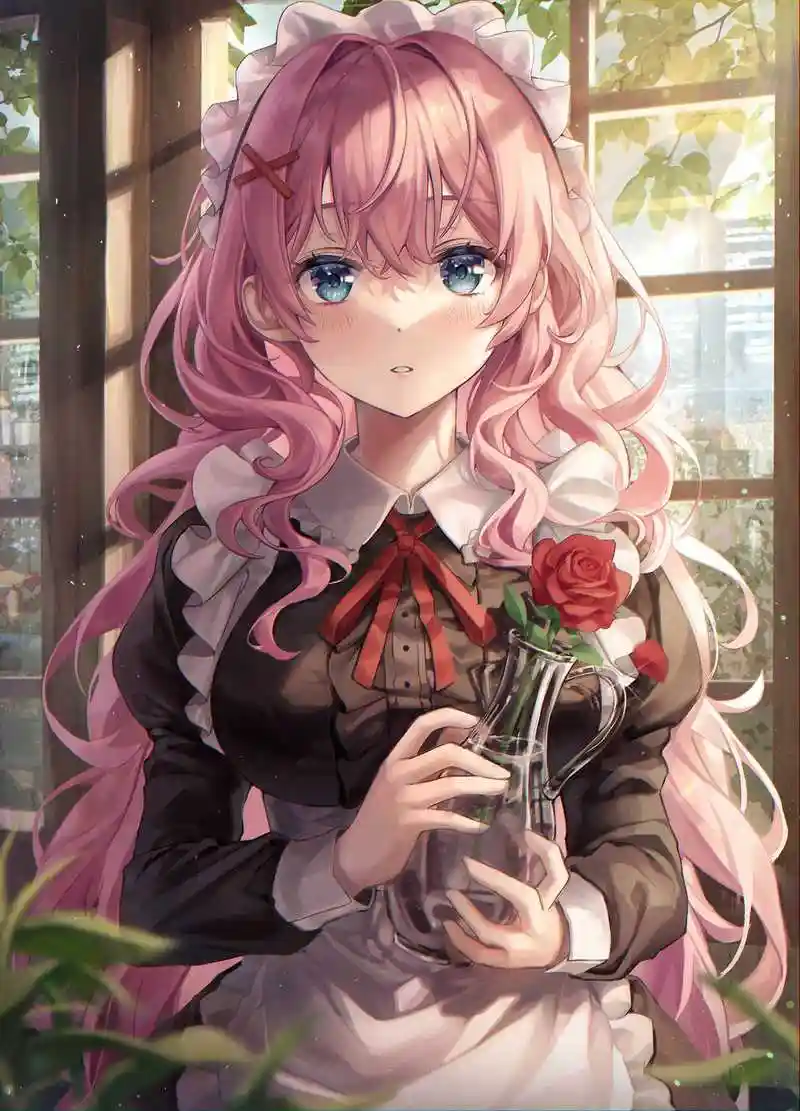 画师「aibek」作品欣赏:温暖阳光下的唯美女孩子人物插画