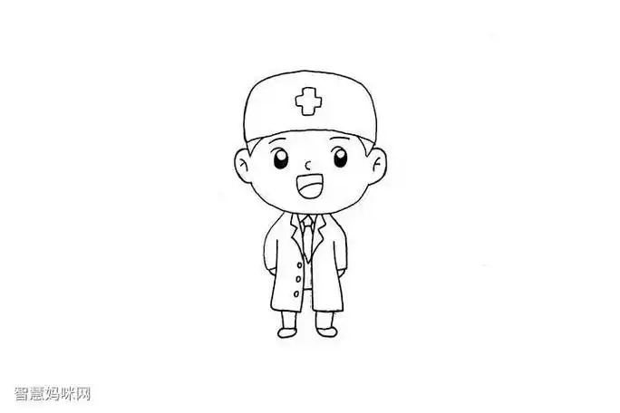 医生简笔画-简笔画-369作文网