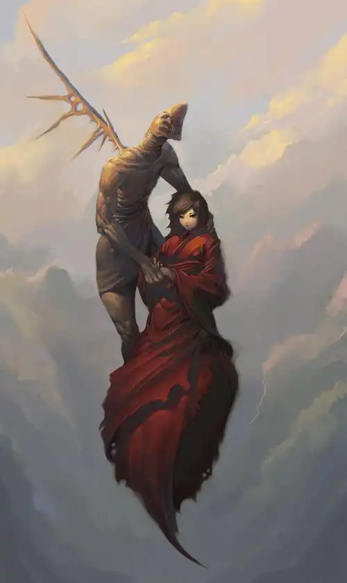 给郑同学的贺图/应龙女魃