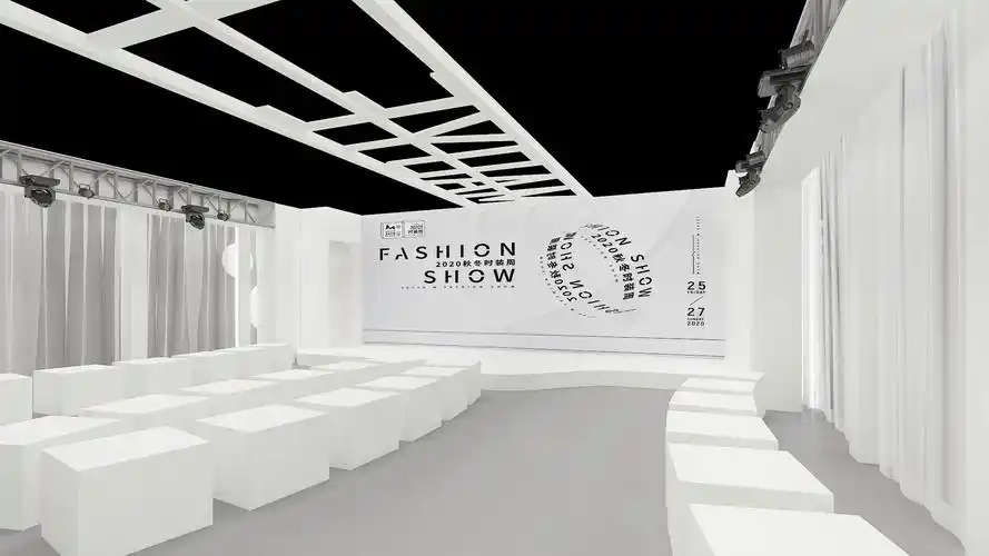 华强北茂业2020秋冬时装周新品发布会模特走秀现场