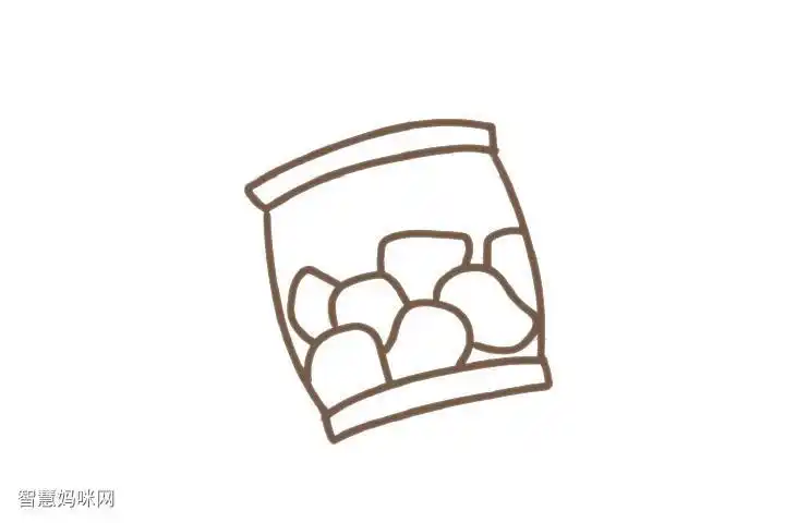 可爱小零食简笔画教程