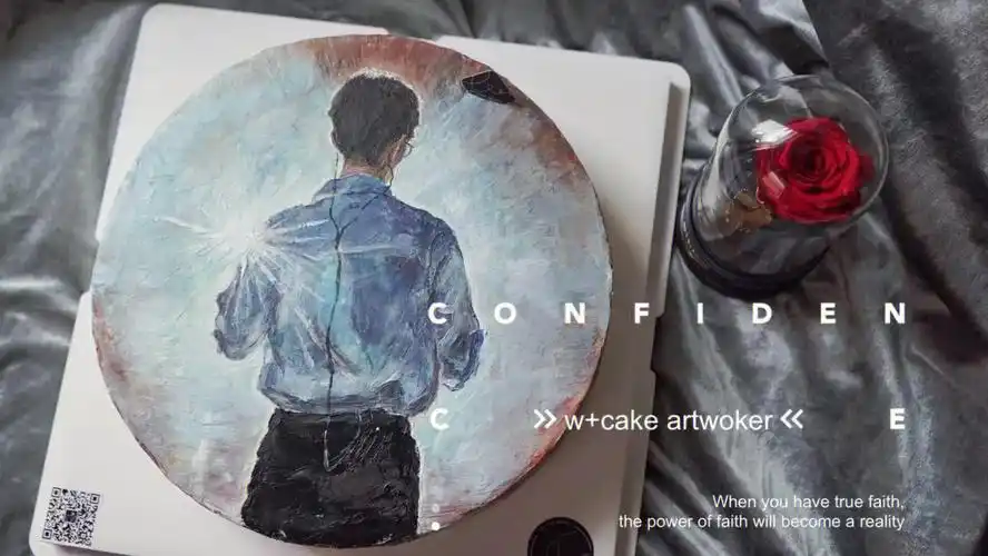 奶油手绘肖战背影