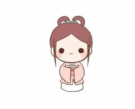 古代女子儿童简笔画图片教程
