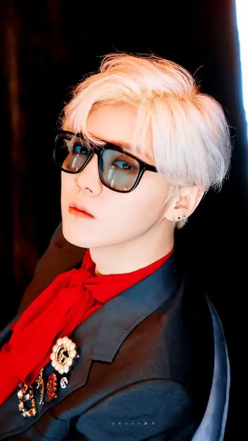 今晚的造型直接封神!#鹿晗银发#yyds !