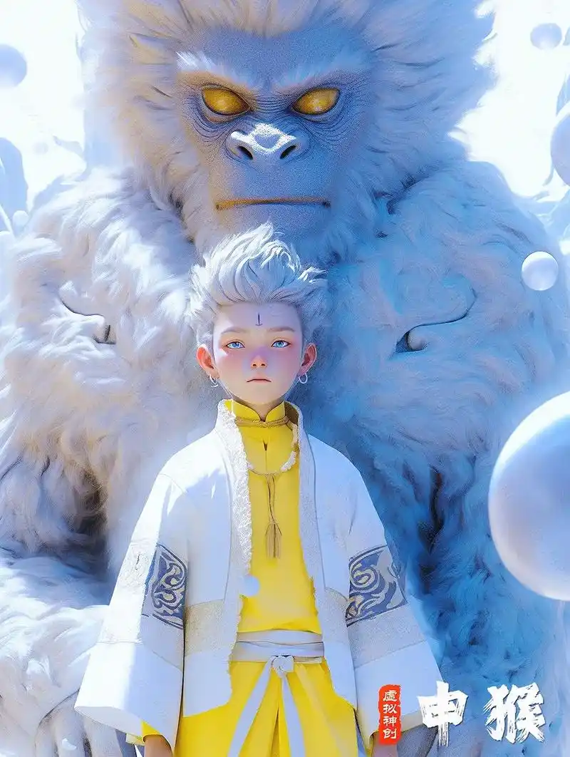 十二生肖守护灵『猴97』,人形 兽形.『百鬼夜行』之鬼火之森 - 抖音