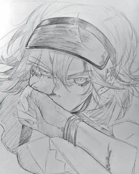 素描画人物二次元 素描画人物二次元男生