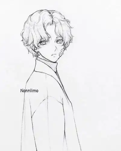 马克笔手绘丨超帅气的男生线稿哦