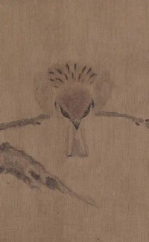 【崔白 宋《寒雀图卷》】《寒雀图卷》绢本,设色,纵:23.5cm,横:101.