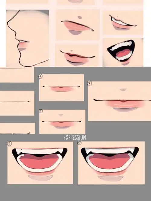 动漫嘴巴画法(动漫嘴巴画法简单 初学者)_大全-幸福起航