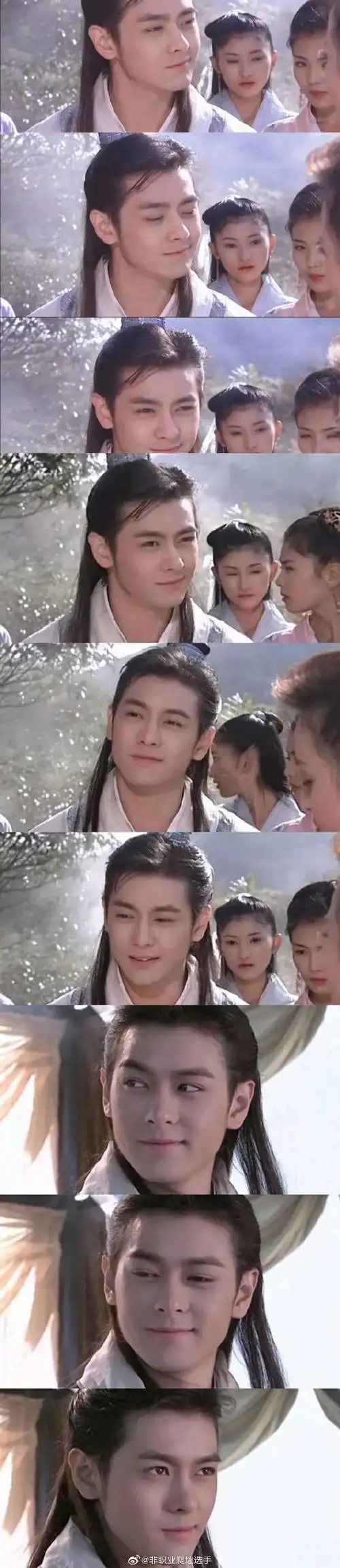 天龙八部林志颖的定妆花絮#  03版天龙八部林志颖段誉定妆视频,  真