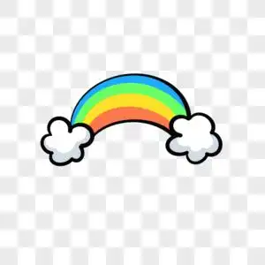 可爱卡通小彩虹图片