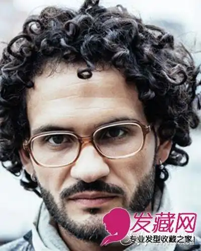 男生长发发型 长玉米烫长卷发发型