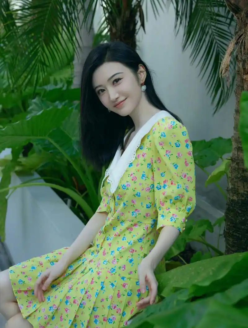 景甜秋日写真,好美!