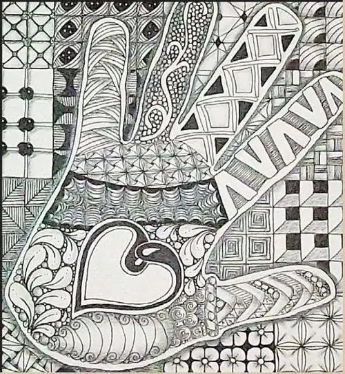 黑白装饰画作品欣赏点线面的组合变化出这么多漂亮的图案