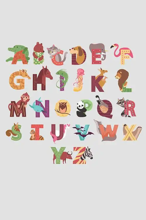 卡通字母设计元素立即下载立即下载26个英文可爱卡通手绘字母立即下载