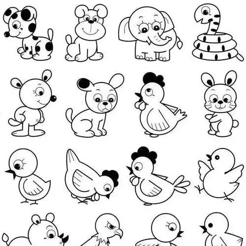 幼儿简笔画小动物简单 简笔画图片大全-蒲城教育文学网