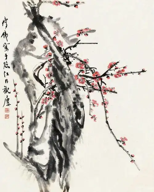 【转载】钱瘦铁花鸟作品欣赏