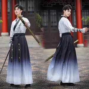 000人付款天猫汉服男童春秋古风帅气男款儿童古装男武侠服装中国风