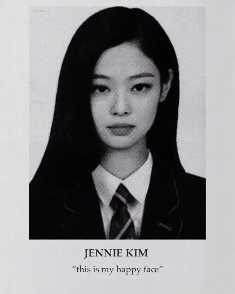 jennie 证件照 - 抖音