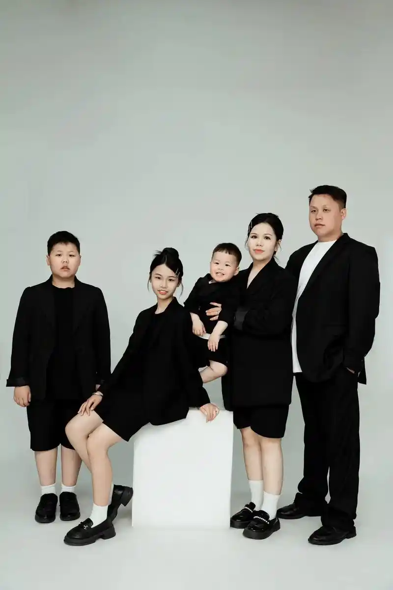 亲子照全家福#一家五口#爱你们