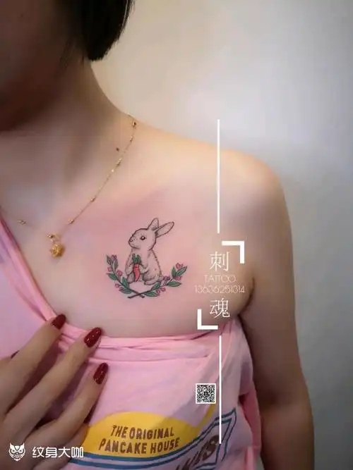 小兔子_纹身图案手稿图片_谭昌武的纹身作品集