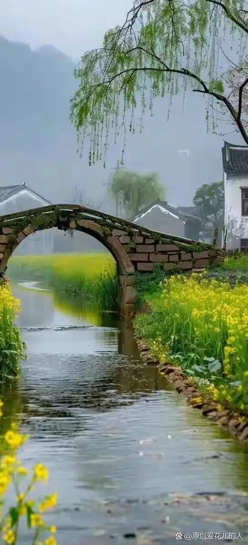 小桥流水人家图片,这么漂亮的的山村美景太让人兴奋了.