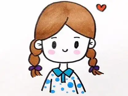 自我画像简笔画女生_自我画像简笔画女生马尾_自我画像简笔画女生卡通