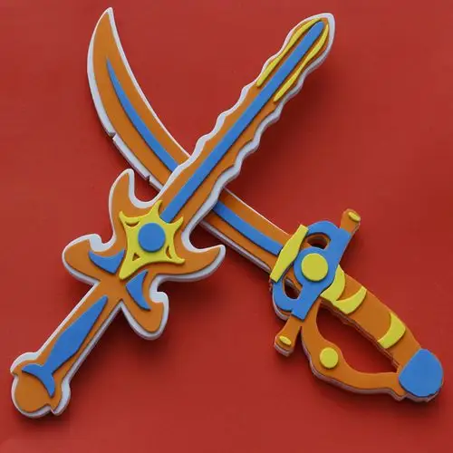 金翅膀益智玩具eva刀剑手工制作刀剑立体模型儿童diy幼儿园题材