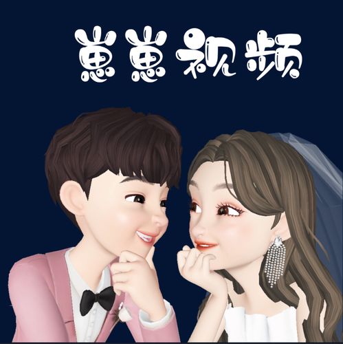 婚礼创意开场 卡通崽崽动画定制小红书视频 婚纱照电子相册mv制作