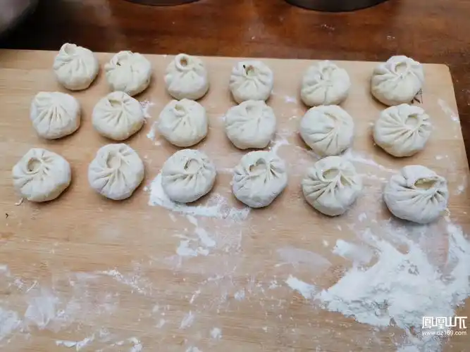 自己在家里包的酱肉包子