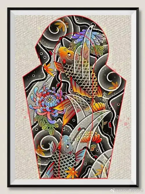 今日纹身图案分享    花臂花腿纹身    #纹身分享##纹身设计##北京