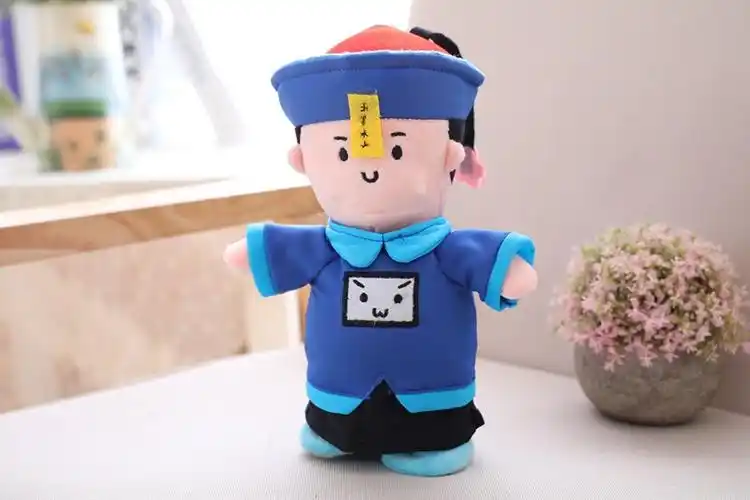 卡通小僵尸玩偶 电动发声可走路的玩具公仔 可爱小僵尸毛绒娃娃