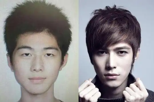 陈学冬的证件照非常青涩,给人初中理科班男生的即视感,眼睛也是单眼皮