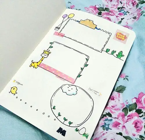 美腻简单的手帐对不起哩,好久没更了,因比较忙,so……嗯简笔画