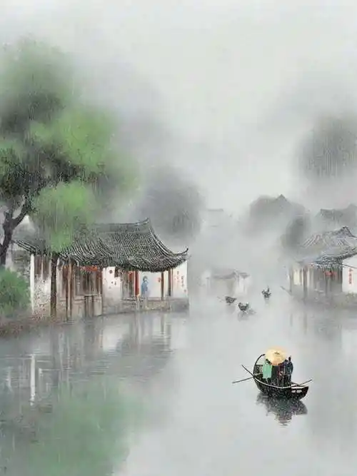 心中,入住着一派烟雨的江南