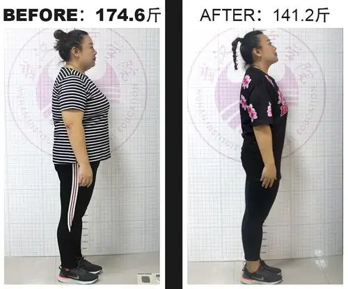 就是一些减肥前后的对比照希望可以激励到正在减肥的你