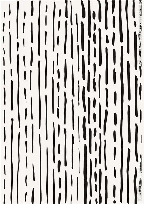 现代简约抽象黑白线条图片