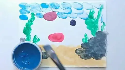 儿童手指画-海底世界