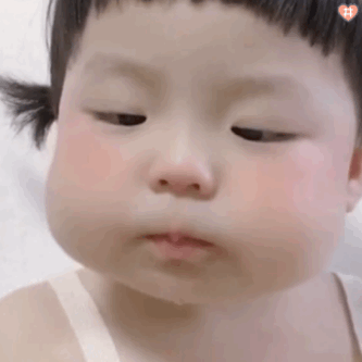 萌娃丸子妹表情包动图