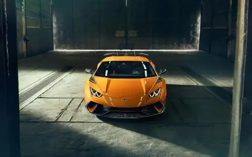 2018款橙色兰博基尼huracan performante,高清图片,汽车壁纸-回车桌面