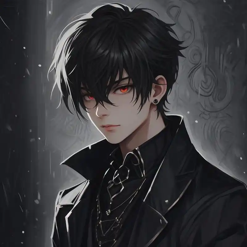 94二次元黑暗系男生头像98 探索二次元的世界,发现高冷与帅气的